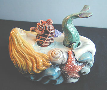 Nodder MERMAID & SEAHORSE Salt & Pepper Shaker Set LE